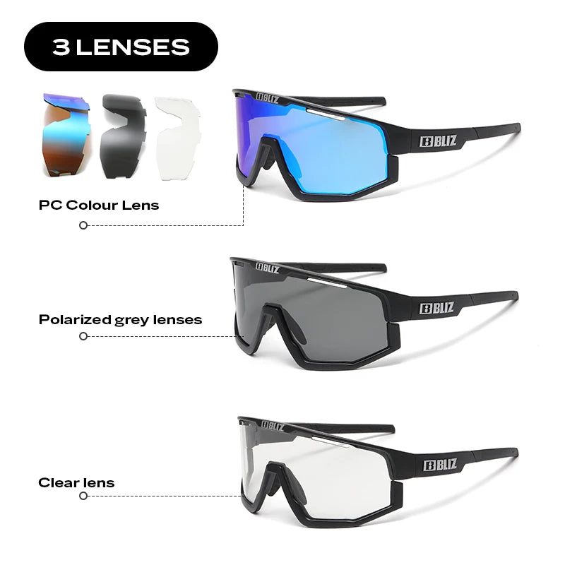B BLIZ Fusion Performance Cycling Sunglasses